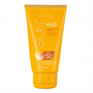 Avon SUN+ Anti-aging krema za obraz za občutljivo kožo F 50
