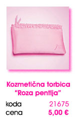 Kozmetična torbica 'Roza pentlja'